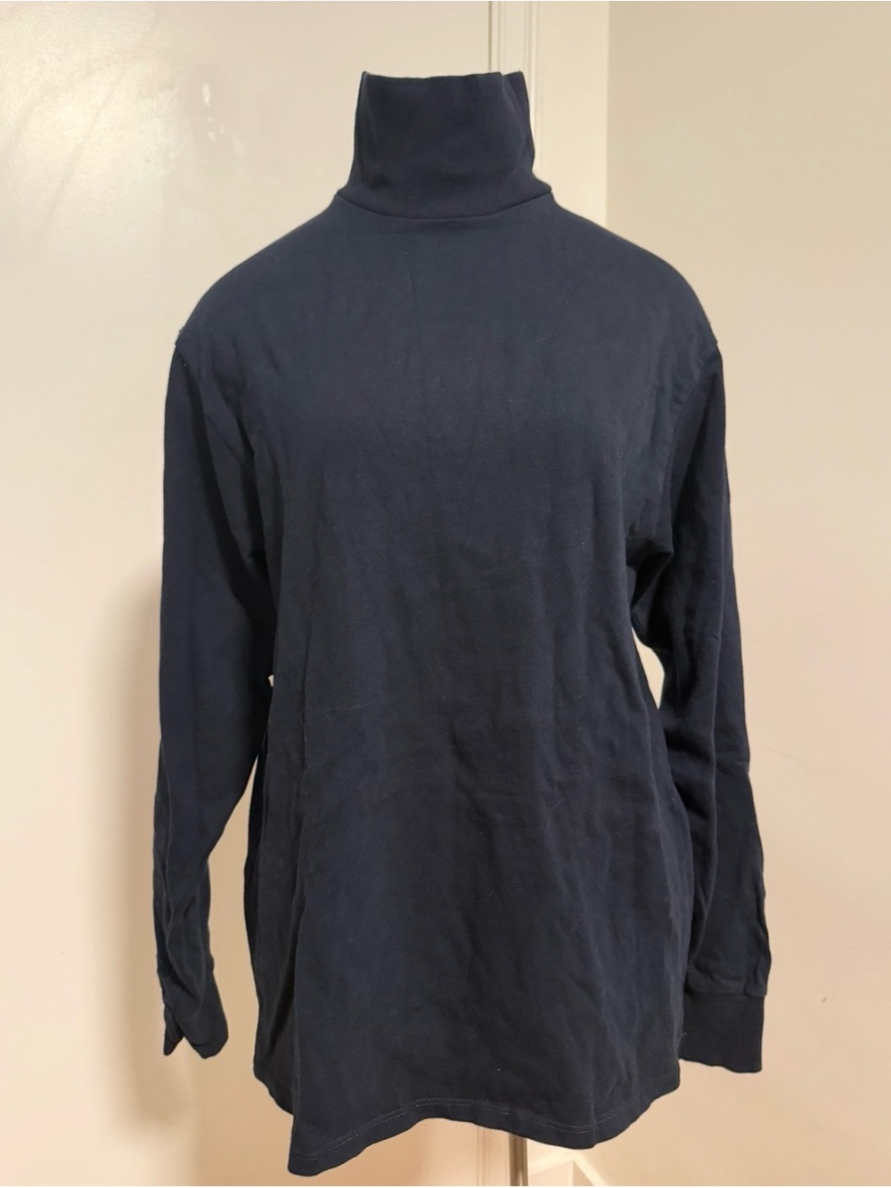 NWOT Brandy Melville Dark Navy Turtleneck Long-Sleeve Tee -OS